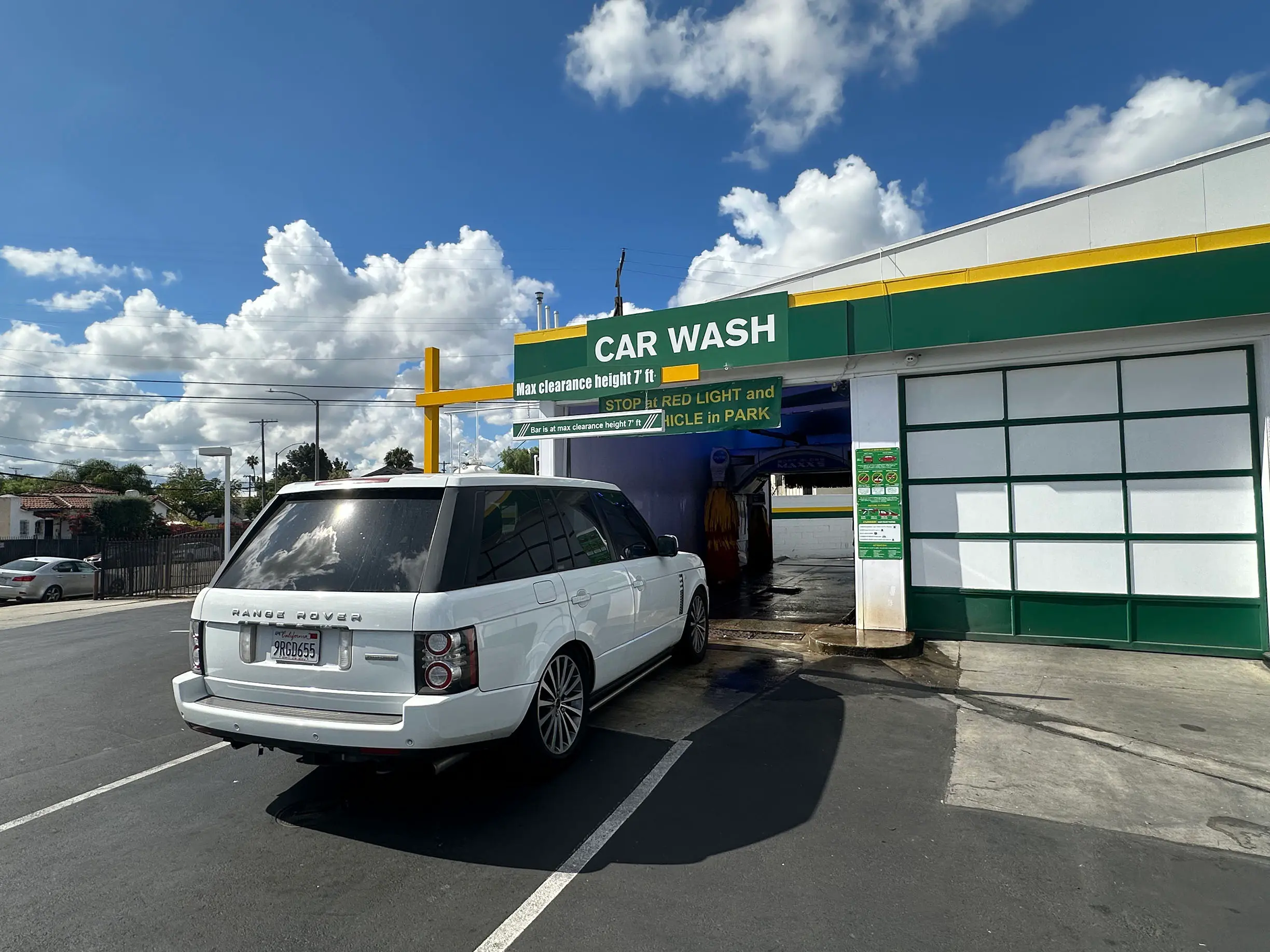 Self-service car wash at Commerce General Store in Los Angeles