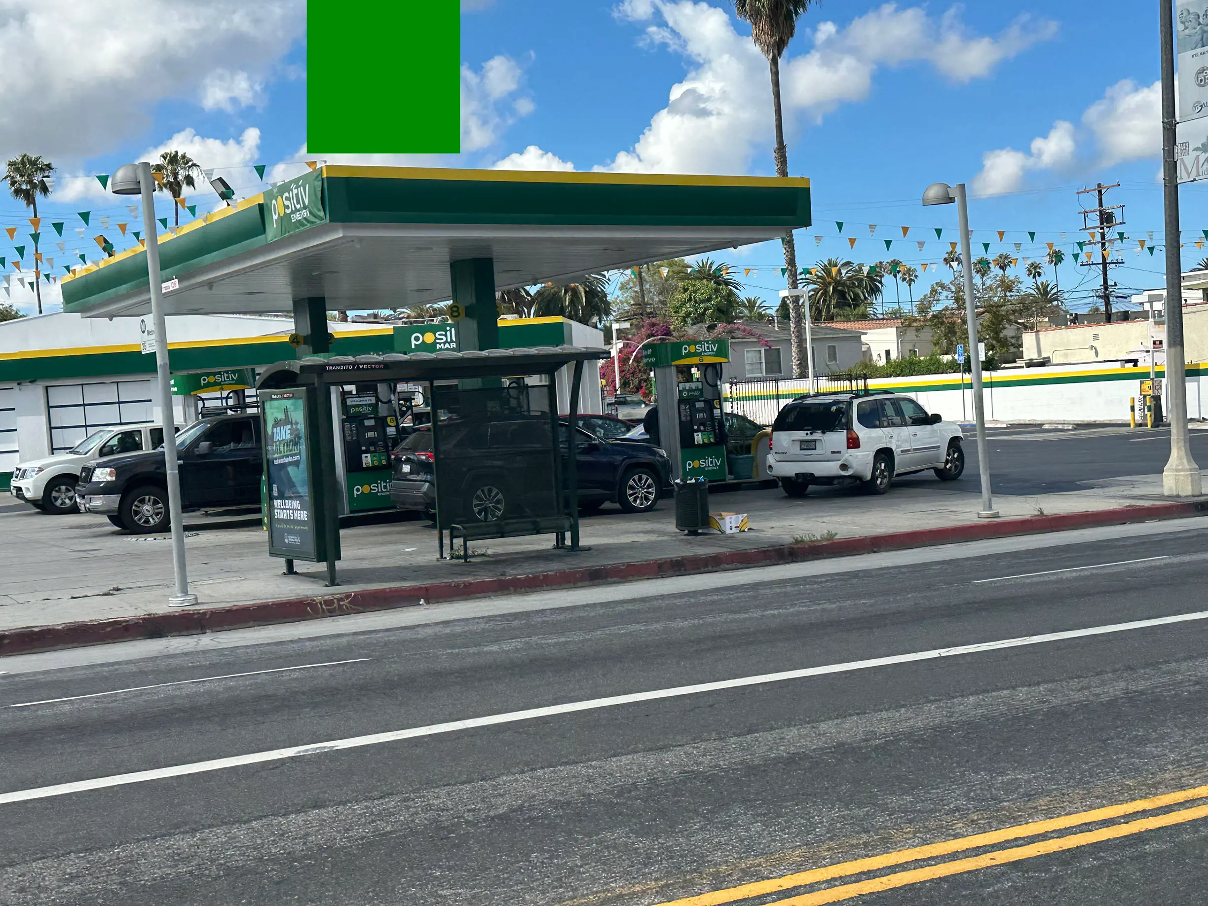 Positiv Energy gas station at Commerce General Store in Los Angeles